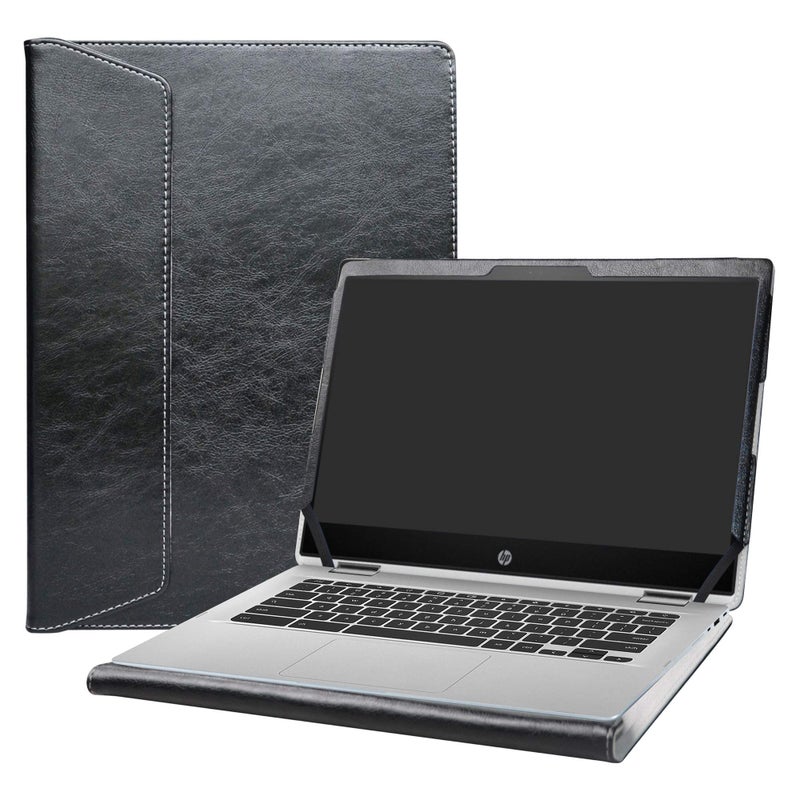 Alapmk Protective Case for MacBook Air 13 (A1369 & A1466,2010-2017 Release),Case for HP Chromebook x360 14 14-daXXXX/14b-caXXXX/Chromebook Enterprise x360 14E 14 G1 14 Inch Laptop,Black - Image 1